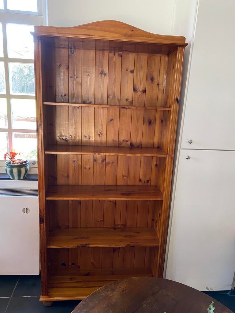 boekenkast grenenhout landelijk, Huis en Inrichting, Kasten | Boekenkasten, Zo goed als nieuw, 50 tot 100 cm, 150 tot 200 cm, 25 tot 50 cm