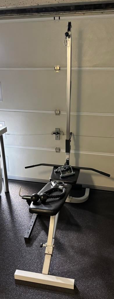 Fitnessbank met heel veel accesoires, Sport en Fitness, Ophalen, Zo goed als nieuw, Fitnessbank