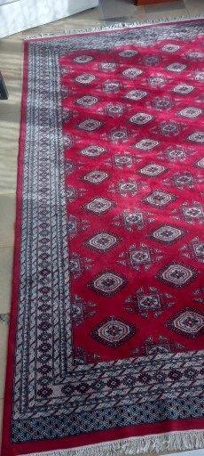 Magnifique tapis style Boukhara, Rouge, 200 cm ou plus, 200 cm ou plus, Comme neuf
