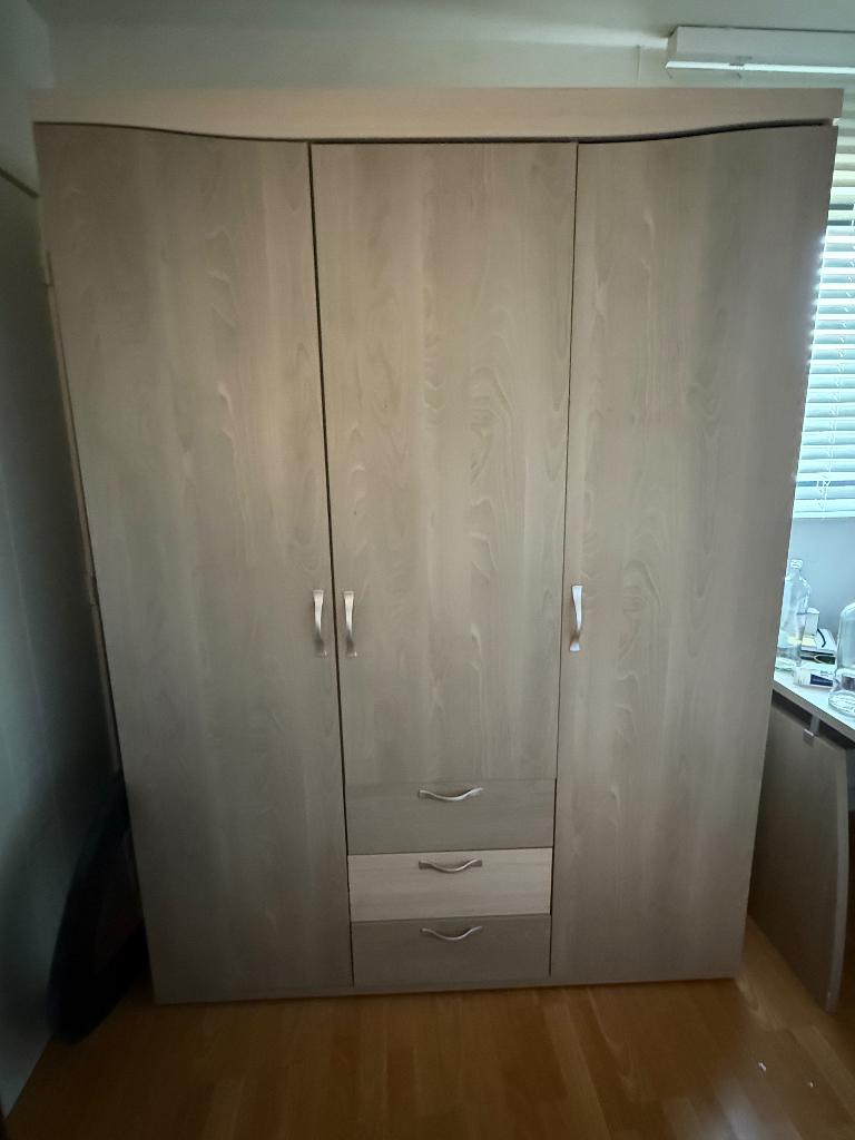 Slaapkamerkast met buro, Huis en Inrichting, Kasten | Ladekasten, Ophalen, Gebruikt, 150 tot 200 cm, 3 of 4 laden