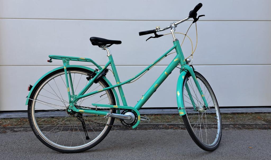 Dames fiets, Kalkhoff, 55cm, Fietsen en Brommers, Fietsen | Dames | Damesfietsen, Zo goed als nieuw, Overige merken, (Extra) lage instap
