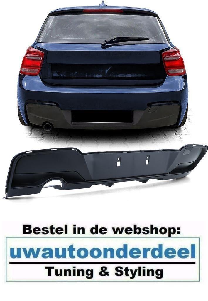 Diffuser Mat Zwart Enkele Uitlaat Links Voor Bmw 1 Serie F20, Verzenden