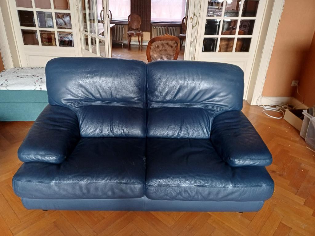 Lederen zetels, Huis en Inrichting, Zetels | Zetels, Ophalen, Gebruikt, Overige maten, Leer