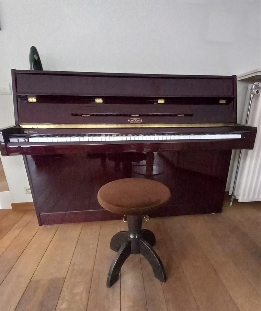 CARL EDEL staande piano zo goed als nieuw, Muziek en Instrumenten, Ophalen, Piano