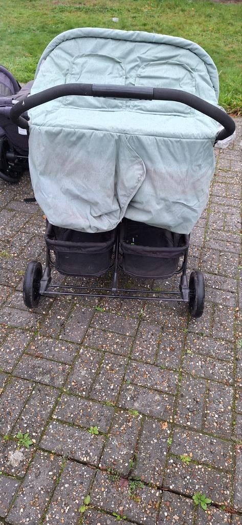 Dubbele buggy te koop, Kinderen en Baby's, Tweelingen en Meerlingen, Ophalen