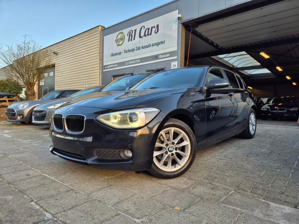 Bmw 116d F20 Automaat/Led/Groot Navi/OPEN DAK/GEKEURD V.V, Auto's, Automaat, Zwart, 4 cilinders, Zwart