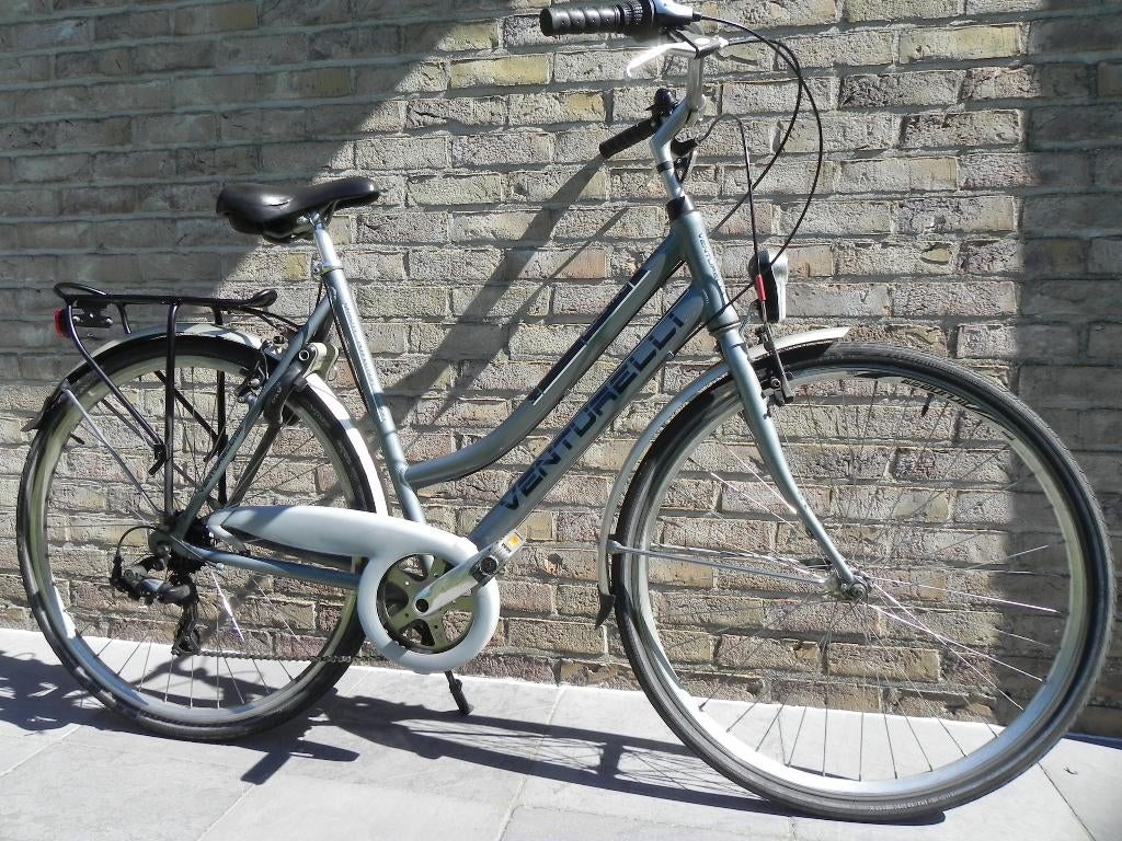 Grote damesfiets prima staat framemaat 56 cm, Fietsen en Brommers, Fietsen | Dames | Damesfietsen, Gebruikt, Velgrem, Versnellingen