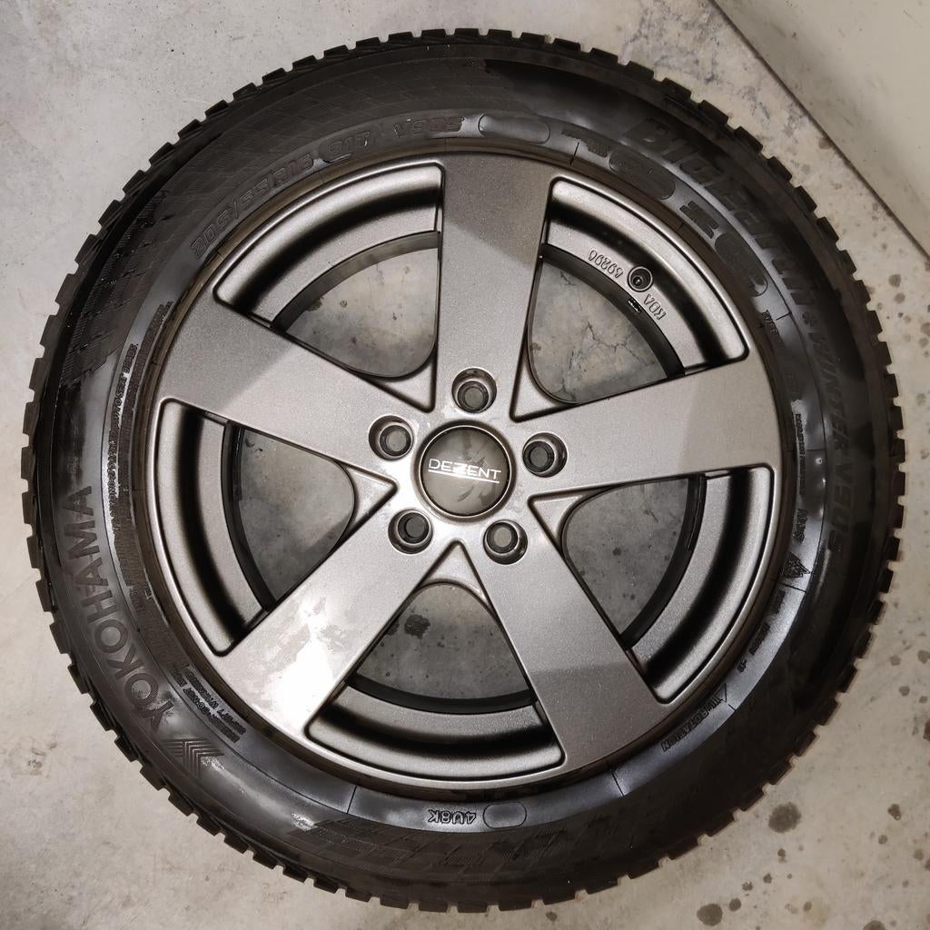 4x winterbanden op lichtmetalen velgen (16 inch – Yokohama), Auto-onderdelen, Banden en Velgen, Ophalen, 16 inch, Overige, Winterbanden