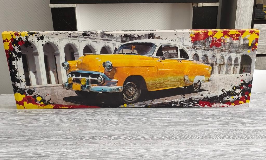 Cadre en toile., Maison & Meubles, Accessoires pour la Maison | Cadres, Enlèvement, Comme neuf, 75 à 100 cm, Moins de 50 cm