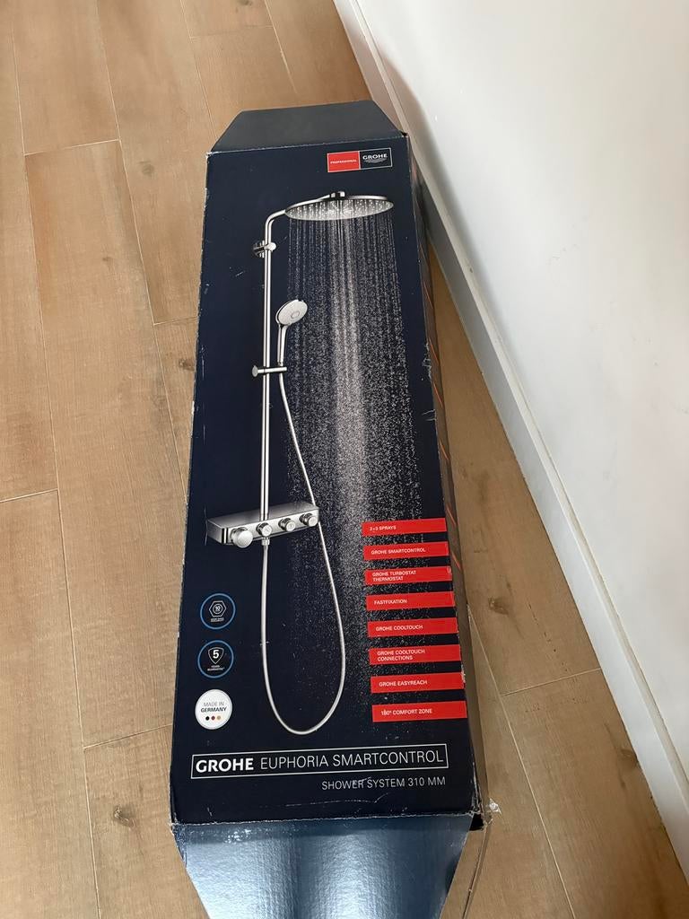 Grohe Euphoria 310 duo ronde fantôme noire, Bricolage & Construction, Enlèvement ou Envoi, Comme neuf, Cuivre, Douche