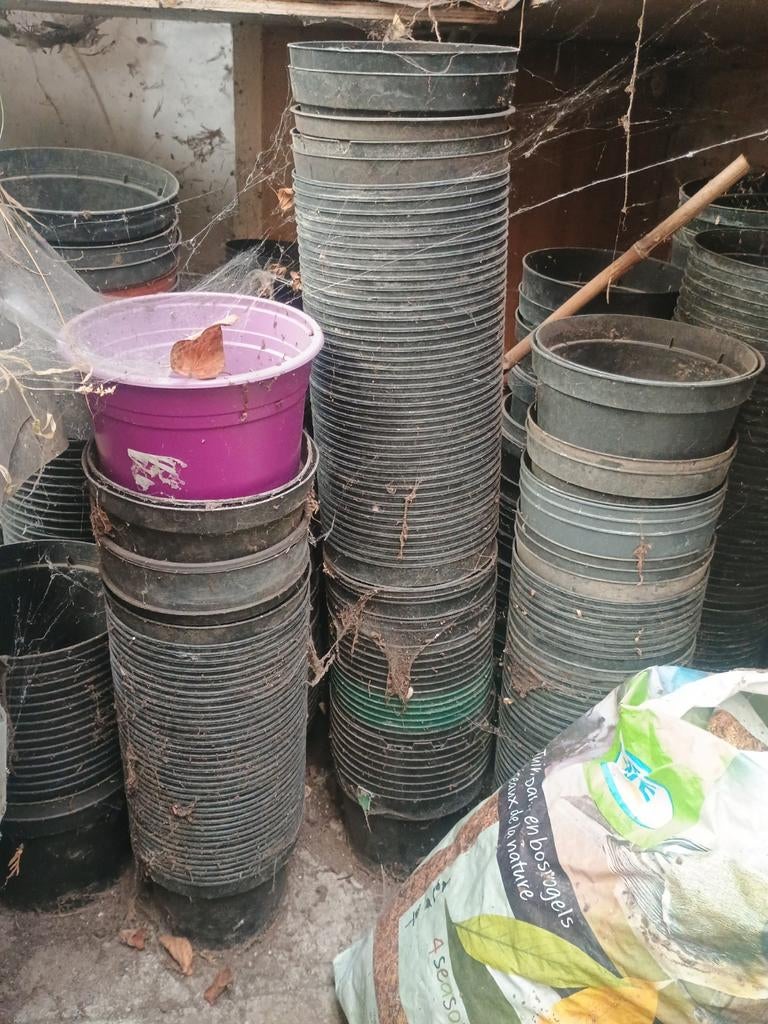 Plantenpotten bloempotten plastiek, Jardin & Terrasse, Enlèvement