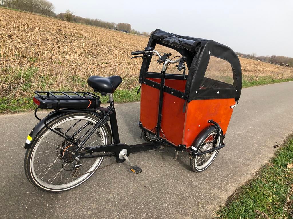 Babboe Dog-E- electrische bakfiets, Fietsen en Brommers, Elektrisch, Zo goed als nieuw, 2 kinderen, Ophalen