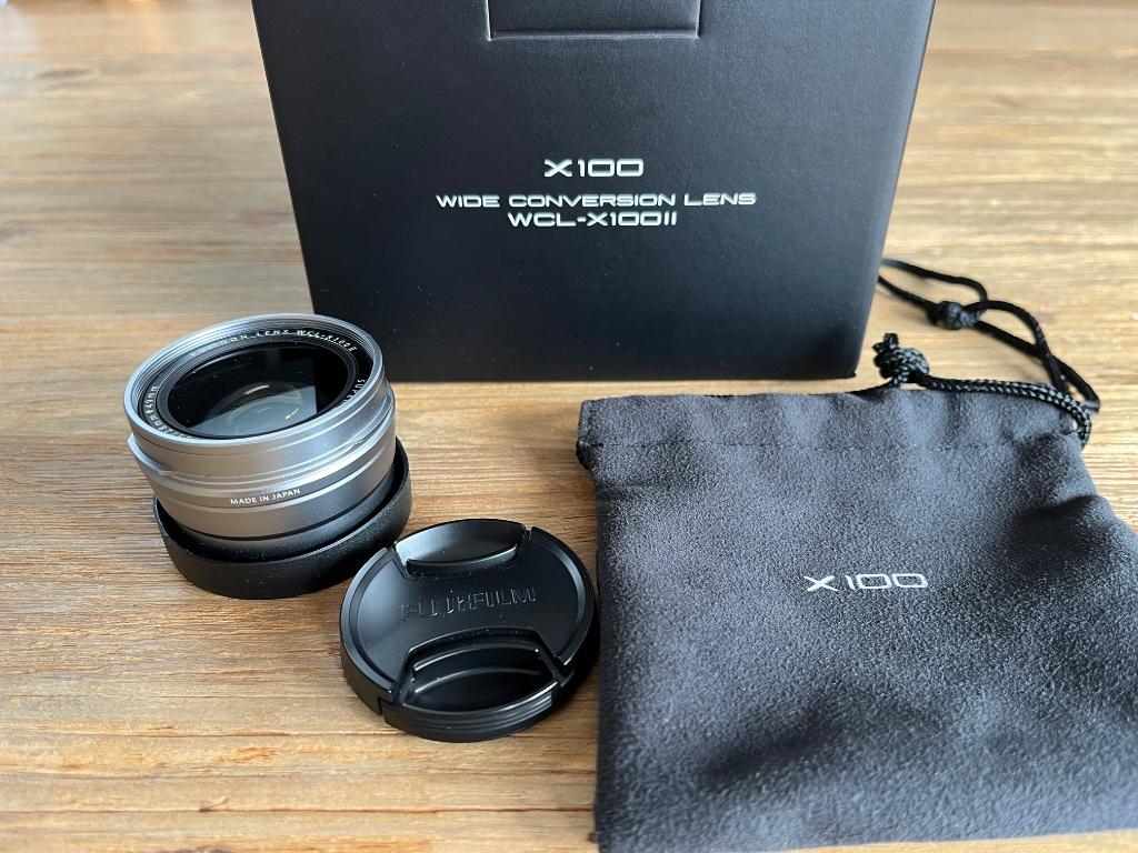 Fujifilm WCL-X100II breedhoek conversie lens, Enlèvement, Comme neuf, Objectif grand angle