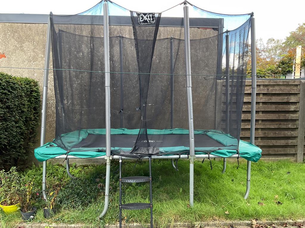 Rechthoekige trampoline van Exit 2,135x3,050m., Kinderen en Baby's, Speelgoed | Buiten | Trampolines, Ophalen, Gebruikt