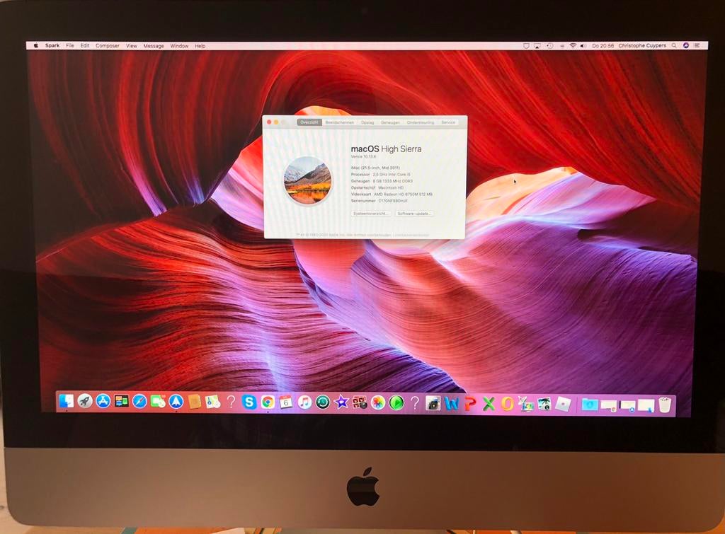 Apple IMac 21,5 inch i5 500GB 8GB - in perfecte staat, Ophalen, Zo goed als nieuw, IMac