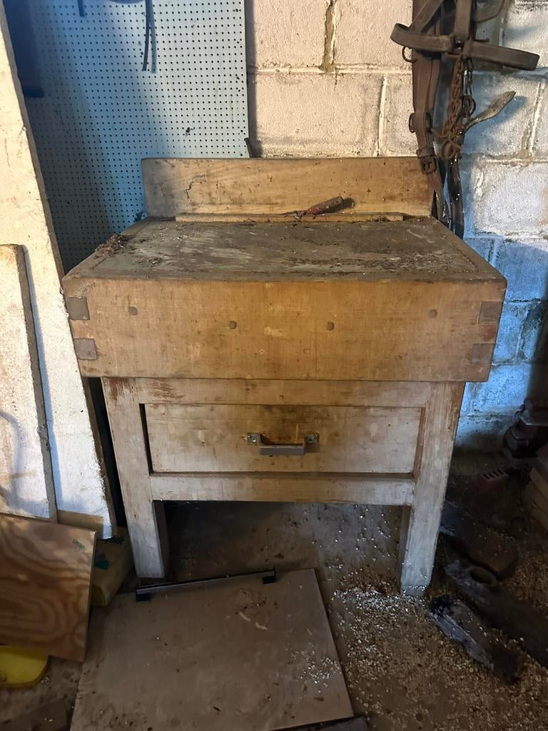 Table boucher, Maison & Meubles, Enlèvement, Comme neuf