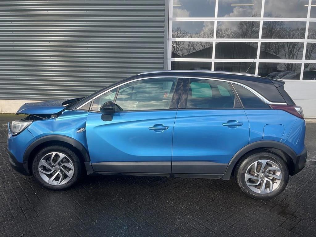 Opel Crossland X 1.2 Turbo Ultimate AUTOMAAT|PANORAMADAK, Auto's, Opel, 840 kg, Gebruikt, Euro 6, Blauw