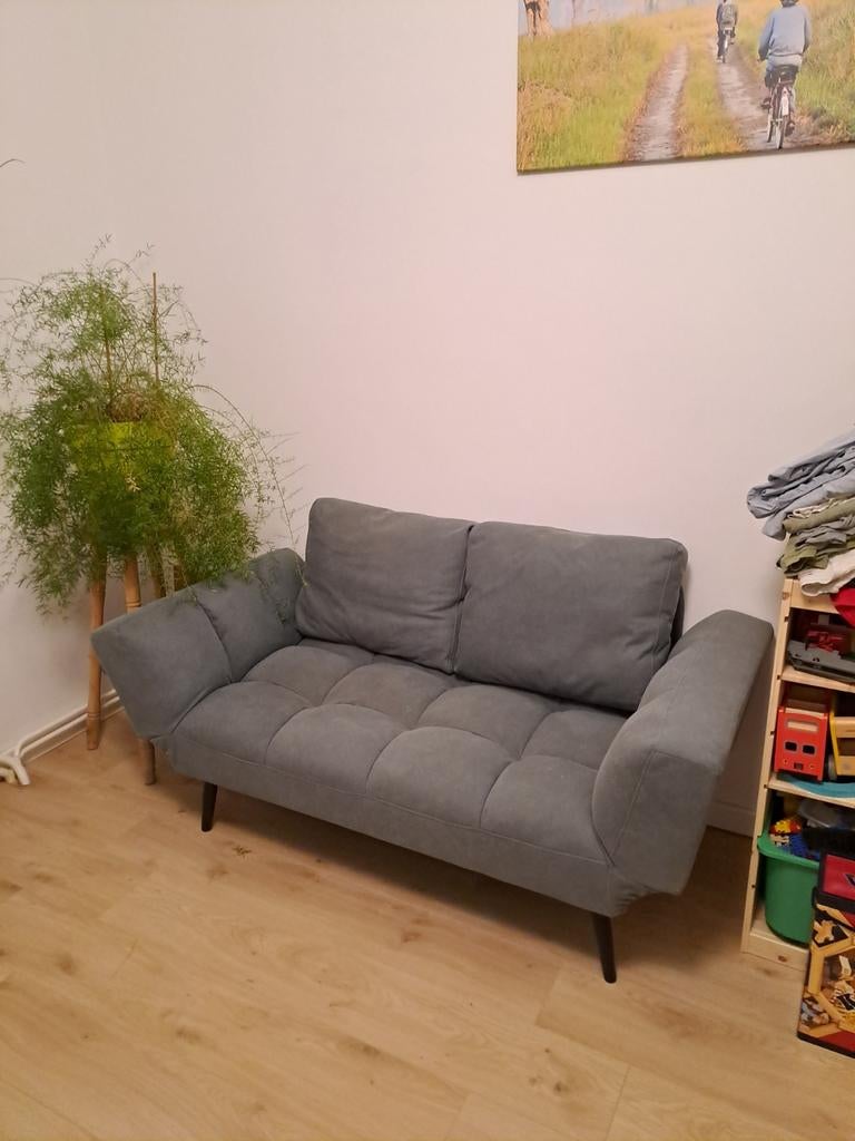 Canapé lit convertible, Maison & Meubles, 75 à 100 cm, Comme neuf, Deux personnes, Tissus