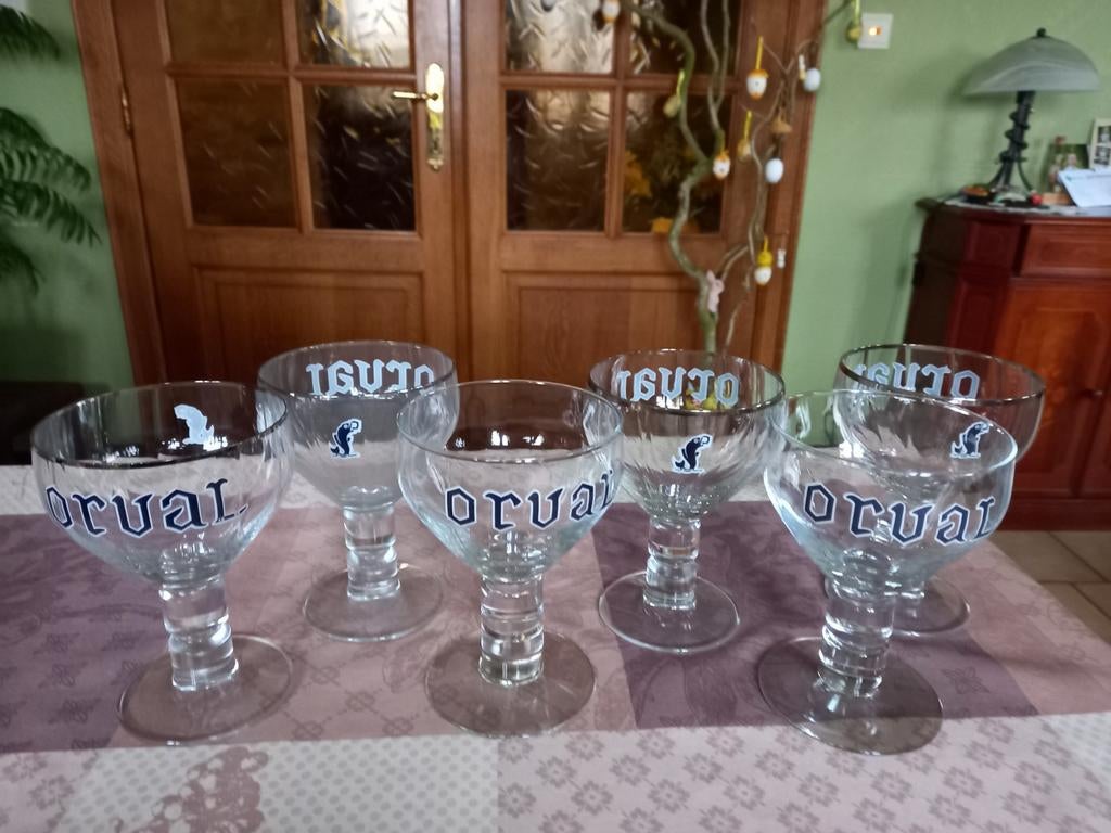 Orval glazen, Verzamelen, Ophalen