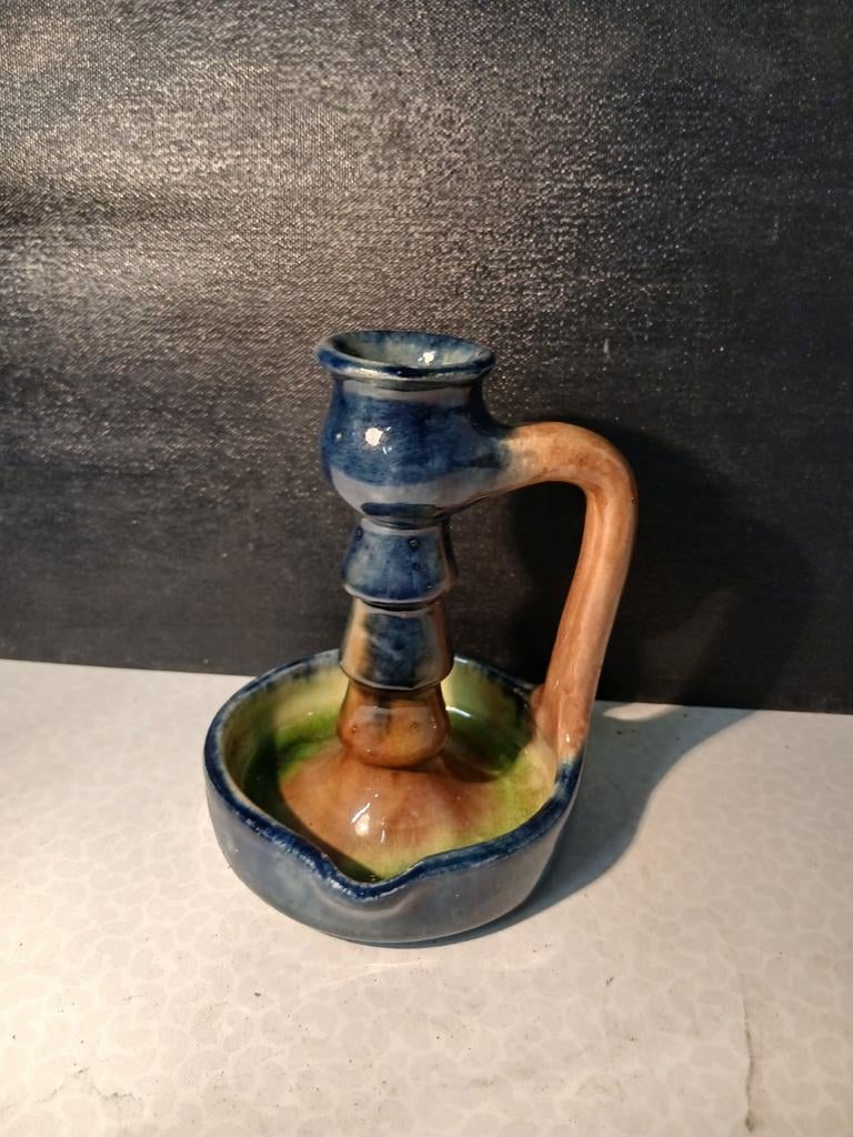 Vlaams aardewerk kandelaar klein, Antiek en Kunst, Ophalen