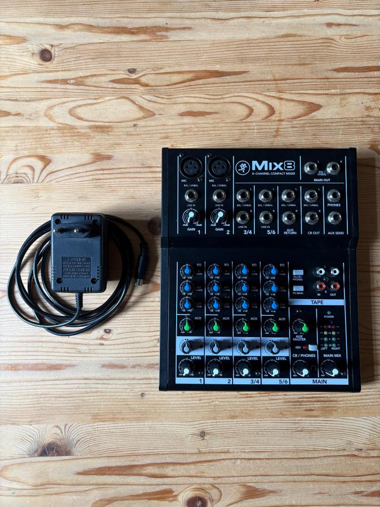 MACKIE MIX8, Ophalen, Zo goed als nieuw, 5 tot 10 kanalen, Microfooningang