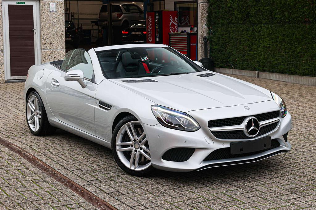 Mercedes-Benz SLC 200 LEDER-ALCANTARA*CAMERA*GLAZEN-DAK*NAVI, Autos, Anti démarrage, Achat, Entreprise, Noir