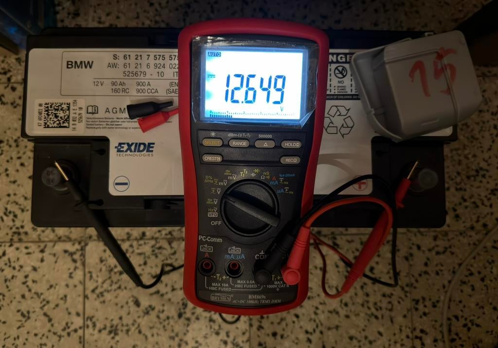 BMW 61217575575 12V 90Ah AGM originele accu, Ophalen, BMW