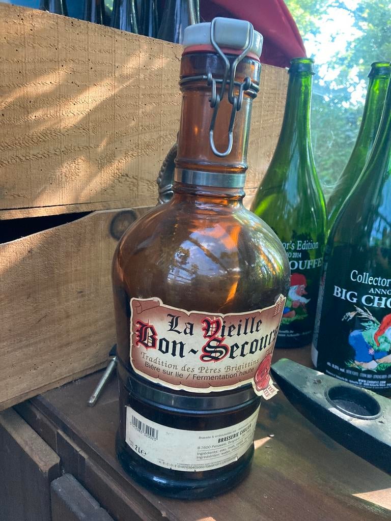 Beugelfles La vieille Bon Secour, Verzamelen, Ophalen, Gebruikt