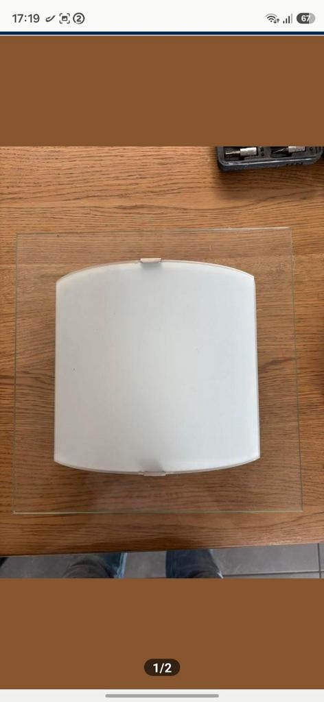 Stijlvolle wandlamp Massive, Ophalen, Zo goed als nieuw, Glas