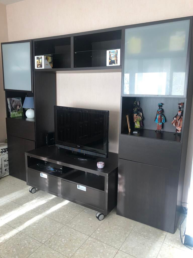 Meuble TV Ikea, 25 à 50 cm, 200 cm ou plus, Utilisé, Autres essences de bois