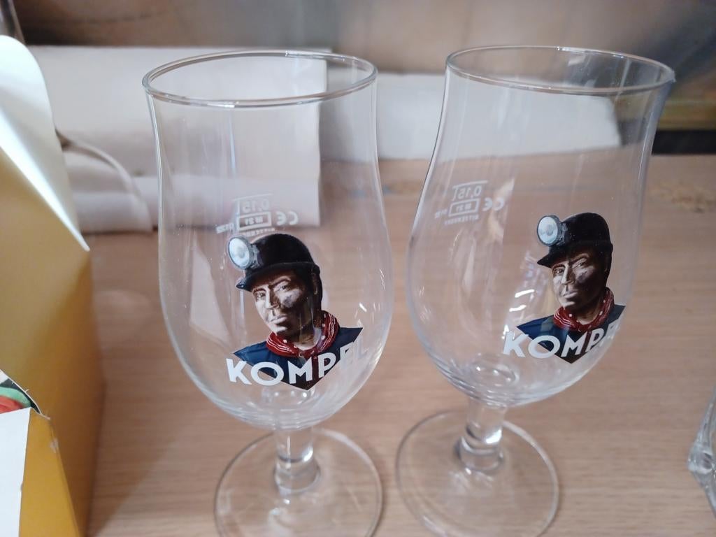 2 mini kompel glazen, Verzamelen, Ophalen of Verzenden, Nieuw