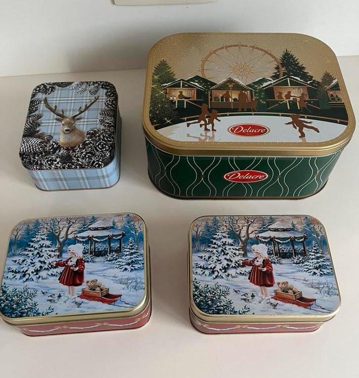 Blikken dozen Kerstmis, Verzamelen, Ophalen of Verzenden, Nieuw, Overige