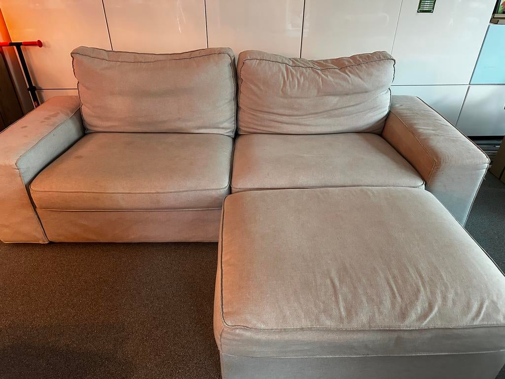 Tweezit ikea met poef, Ophalen, Gebruikt