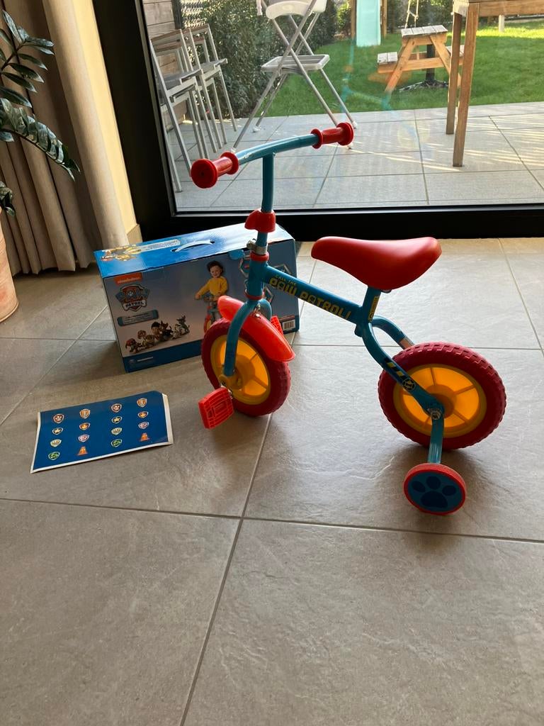 Loop en trap fiets Paw Patrol 10”, Fietsen en Brommers, Fietsen | Kinderfietsjes, Ophalen, Zijwieltjes