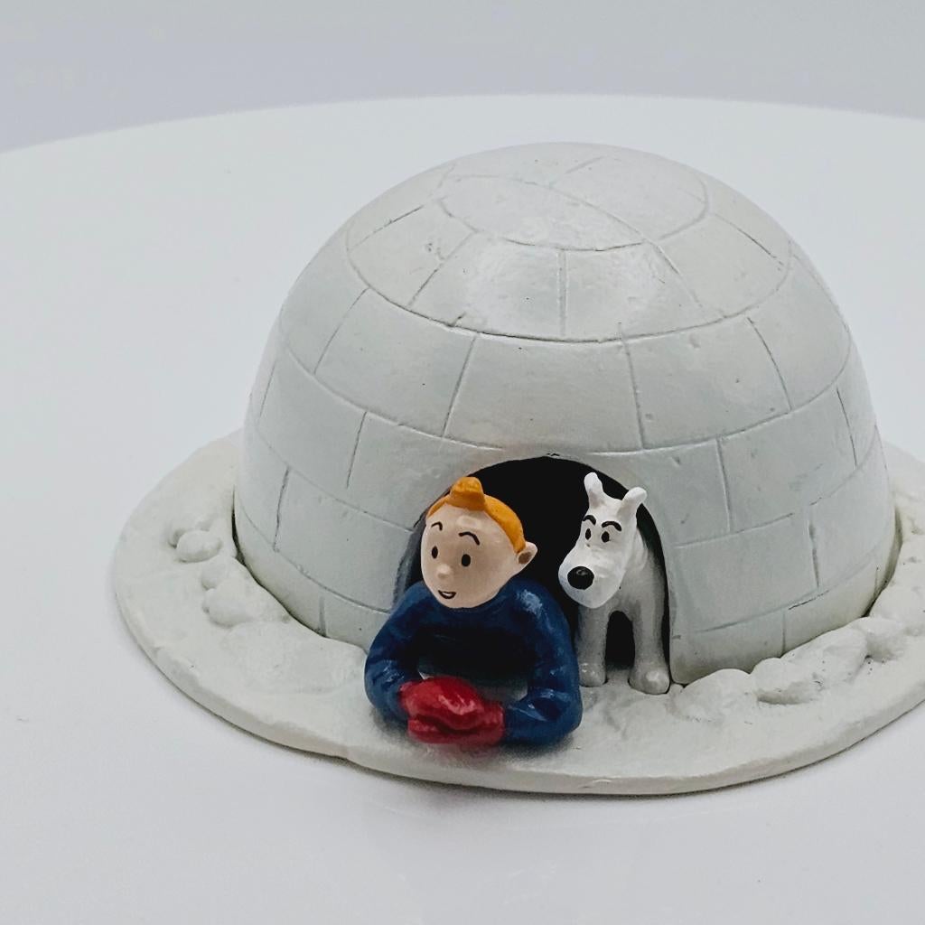 Tintin Milou igloo 350 € HERGÉ : Moulinsart Plomb, Collections, Enlèvement, Comme neuf