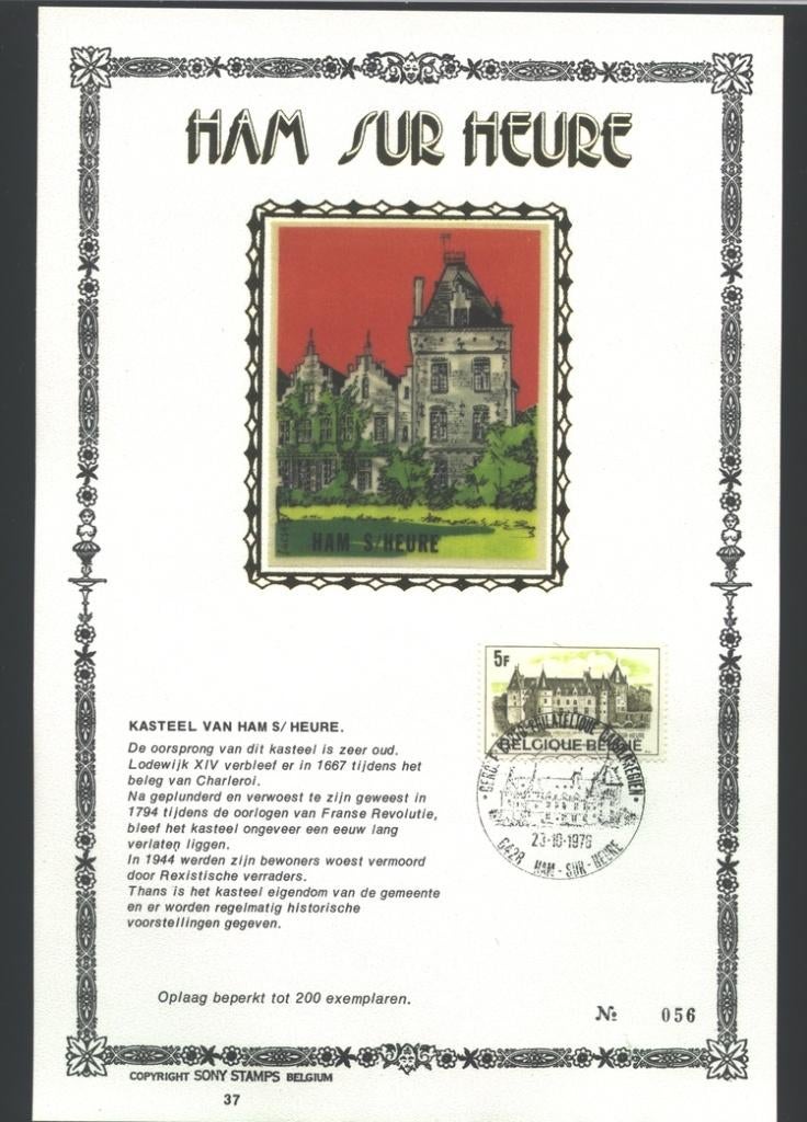 1976 Tourisme Ham Sur Heure, Envoi