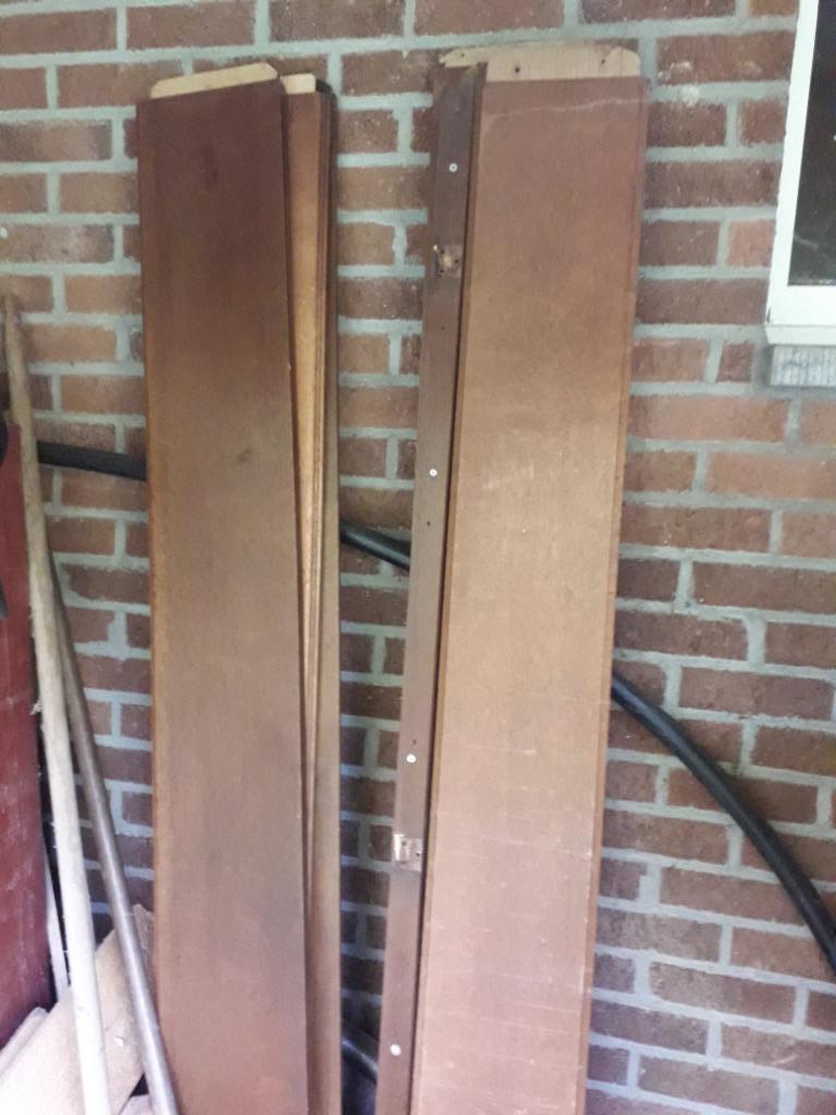 Oud eikenhouten gebeitste eikenhouten planken lengte 1,96 m, Doe-het-zelf en Bouw, Hout en Planken, Zo goed als nieuw, Plank, Eiken