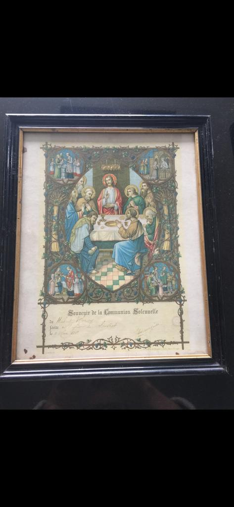 Antieke kader met foto, Ophalen