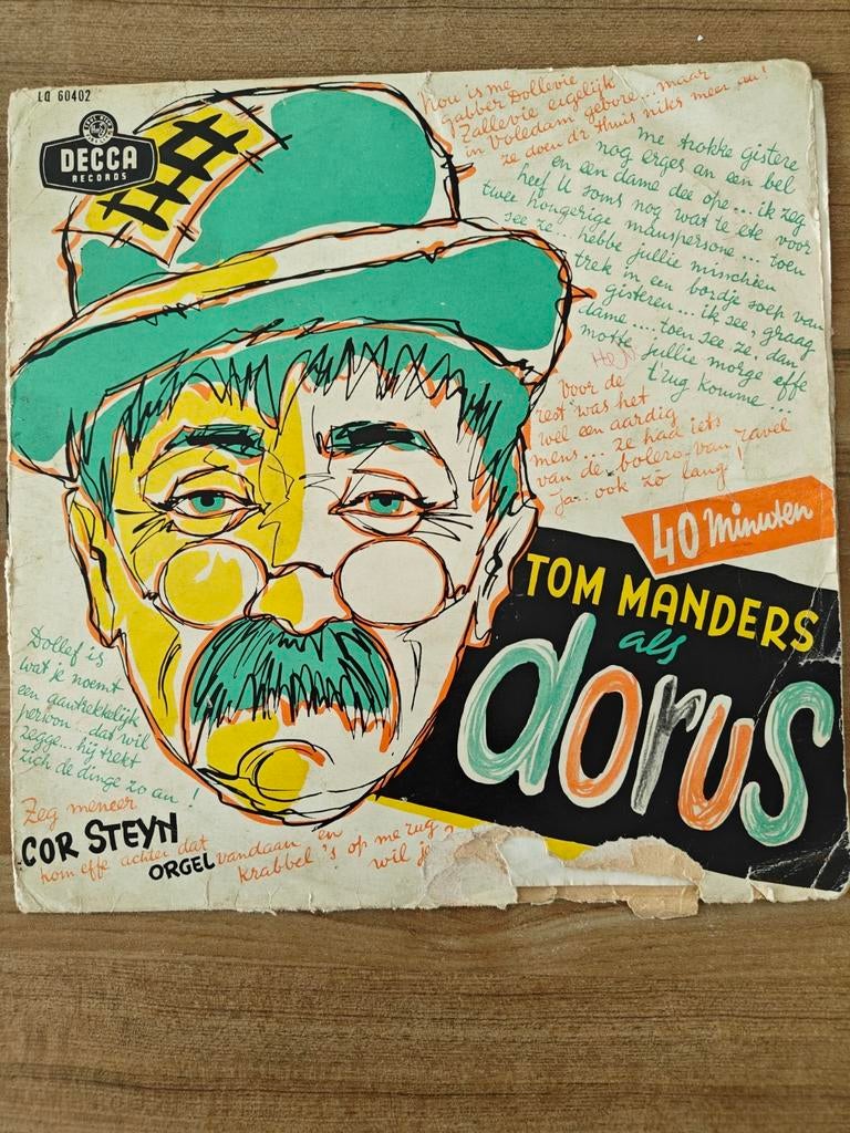 Tom Manders als Dorus, Ophalen of Verzenden, Zo goed als nieuw