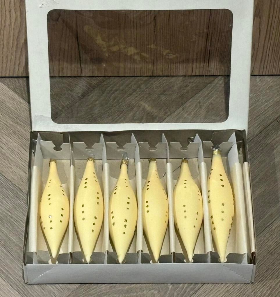 Glazen kerstboom-ijspegels – mondgeblazen, Diversen, Kerst, Zo goed als nieuw, Ophalen