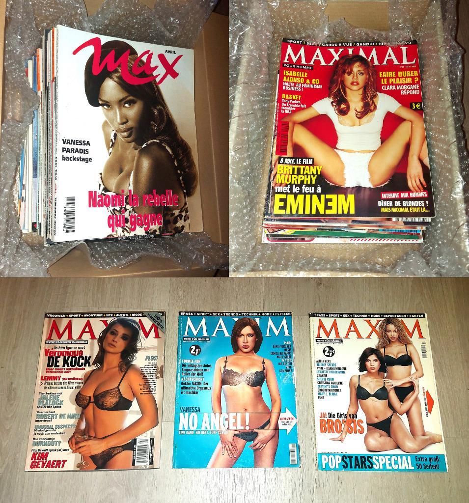 MAX, Maxim, Maximal - 43 Magazines, Enlèvement ou Envoi, Comme neuf, Cinéma ou Adaptation TV