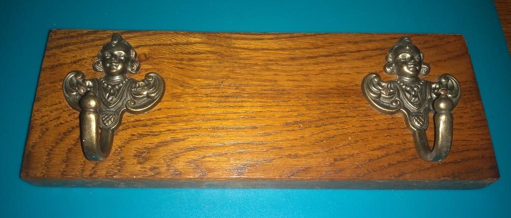 Porte-manteaux bois 2 crochets, Enlèvement ou Envoi, Bois