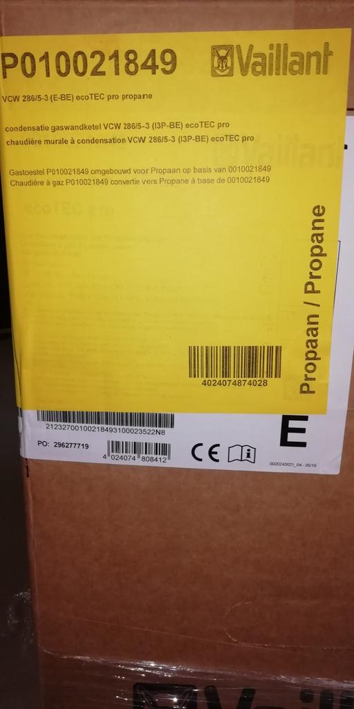 Vaillant ecoTEC Pro VCW 286/5-3 combi condens (PROPAAN), Bricolage & Construction, Chauffage & Radiateurs, Enlèvement ou Envoi