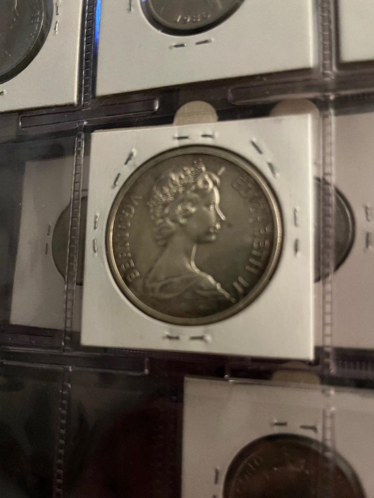 Bermuda 1 dollar Silver wedding, Postzegels en Munten, Munten | Amerika, Ophalen of Verzenden, Losse munt, Zilver