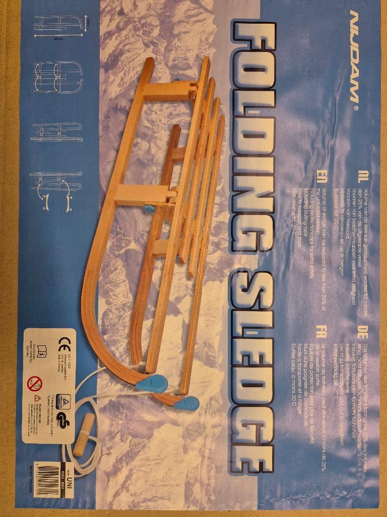 Houten Slede Nijdam (nieuw), Sport en Fitness, Ophalen, Nieuw, Overige typen, Overige merken