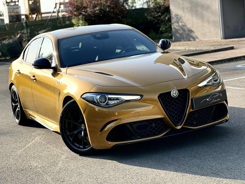Alfa Romeo Giulia 2.9T V6 Quadrifoglio 9000km - GIALLO OCRA, Autos, Alfa Romeo, Cuir, Achat, 375 kW, Entreprise