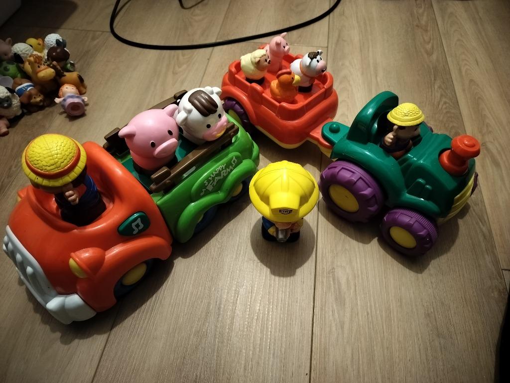 2x boer met tractor en boerderijdieren, Ophalen