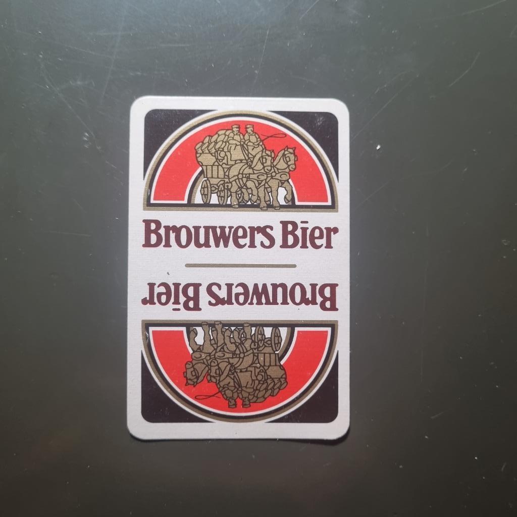 Carte de jeu Brouwers Bier, Verzamelen, Biermerken, Ophalen of Verzenden, Gebruikt, Overige typen, Bavaria