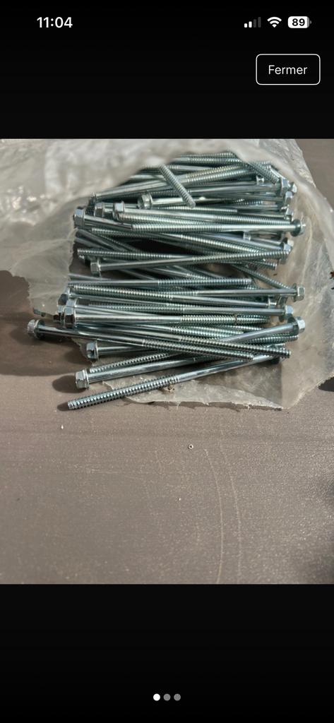 Lots de tirefonds tôle de bardage 196 pièces, Enlèvement ou Envoi, Comme neuf