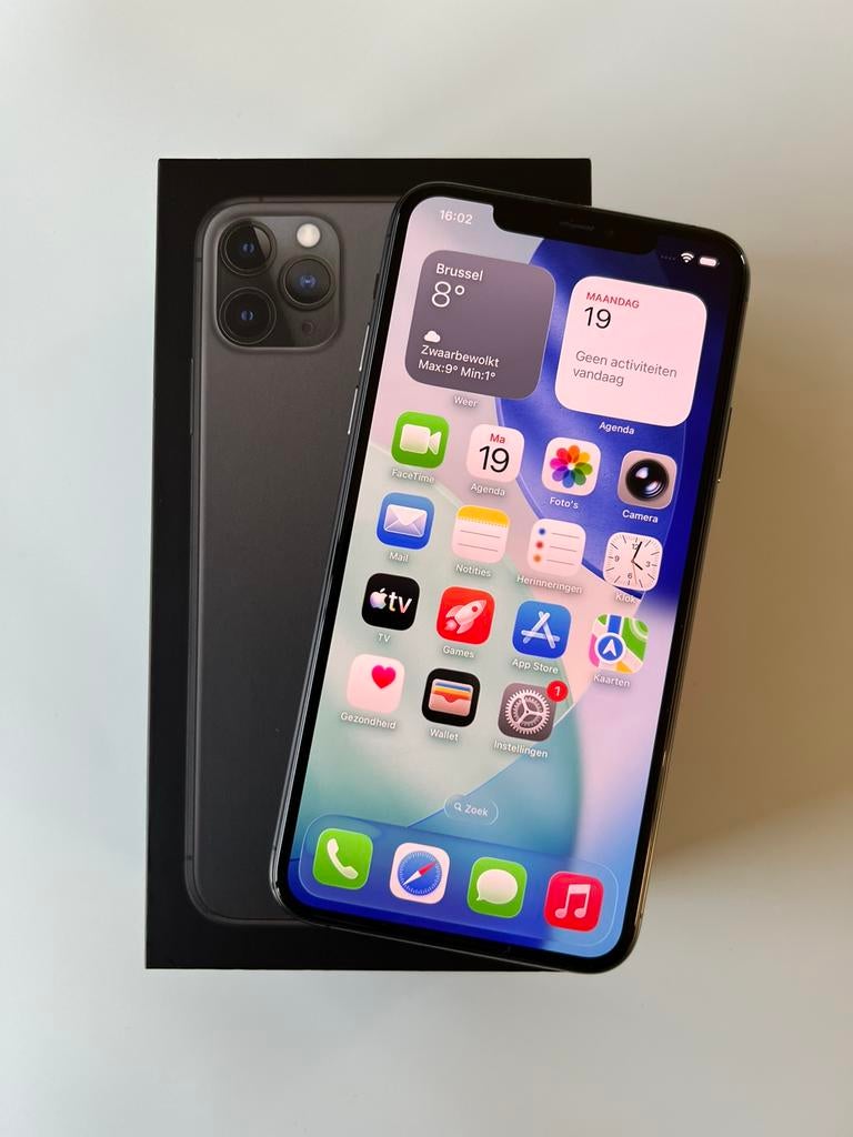 Apple iPhone 11 Pro Max 256GB, Télécoms, Téléphonie mobile | Apple iPhone, 256 GB, iPhone 11 Pro Max, Gris, Enlèvement
